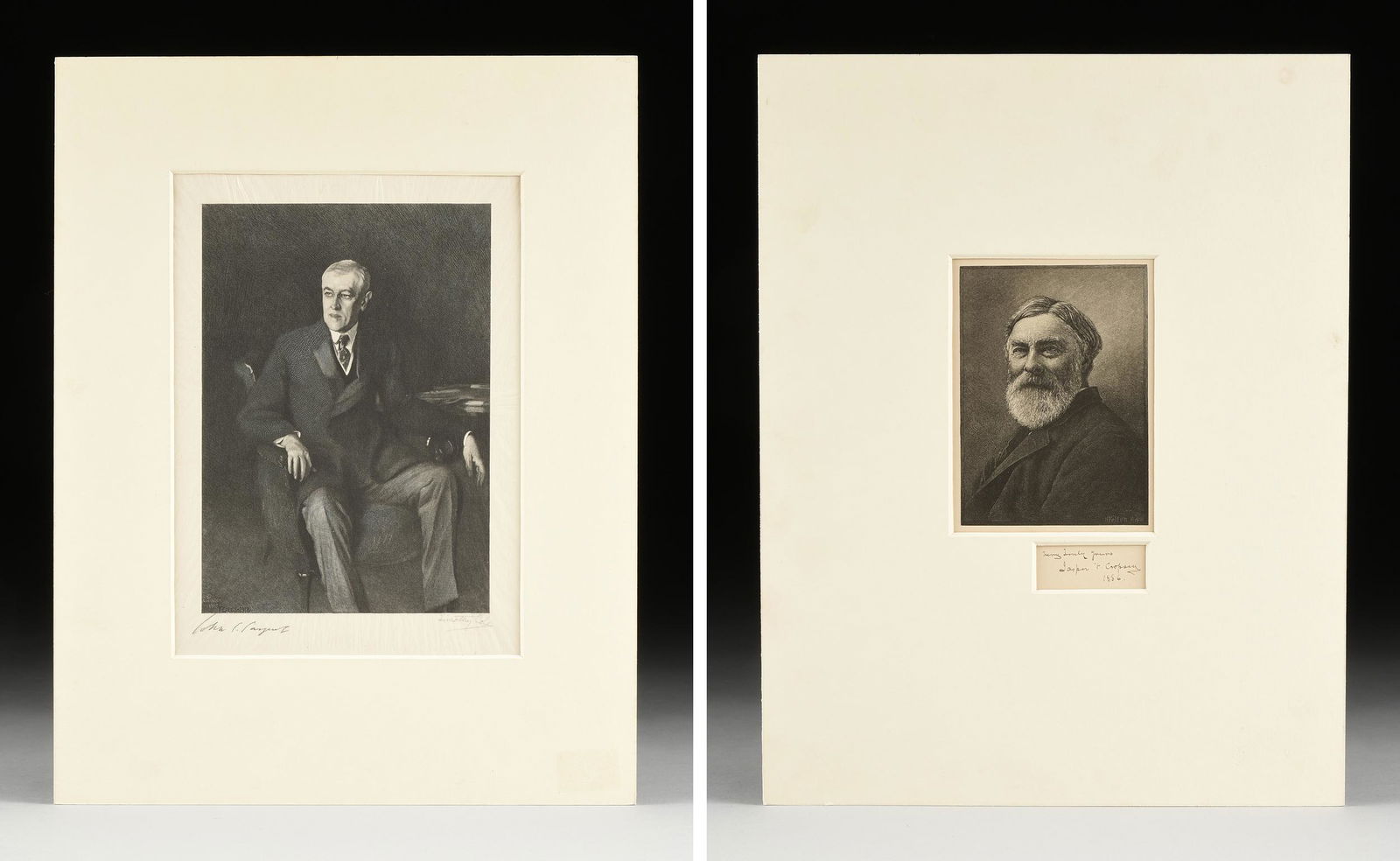 A GROUP OF TWO PRINTS, "Self Portrait of Jasper Francis (1 of 16)