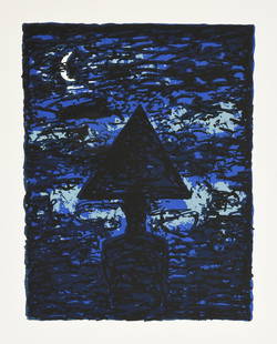 DEREK BOSHIER (British b. 1937) A PRINT "Untitled,": DEREK BOSHIER (British b. 1937) A PRINT "Untitled," 1988, lithograph on paper, signed and marked A.P. 6 5/8" x 5 1/8" Provenance: Exhibited in â€œAN ART HISTORIAN COLLECTS: The David E. Brauer Col