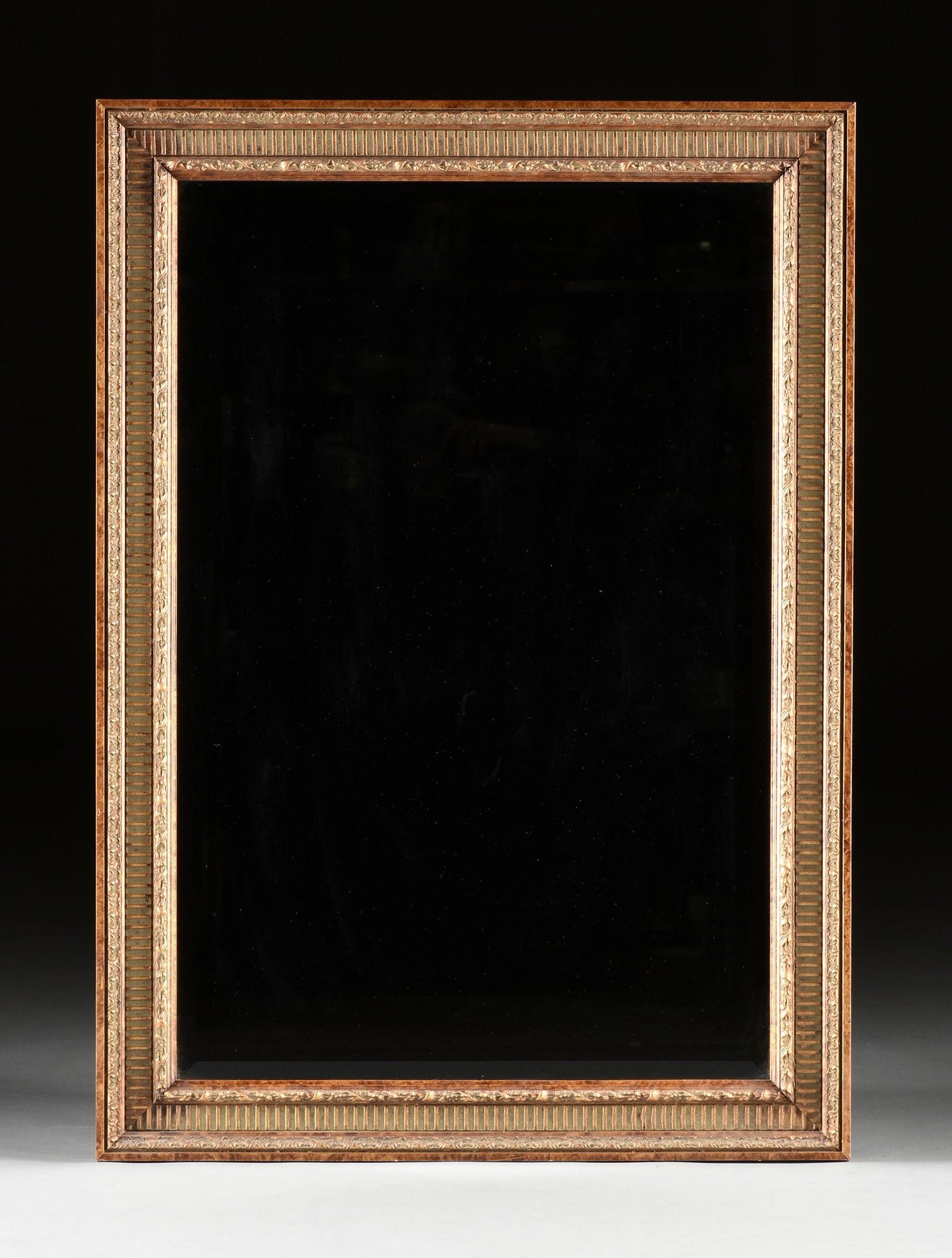 A LA BARGE GILT COMPOSITE HALL MIRROR, LABELED, (1 of 2)