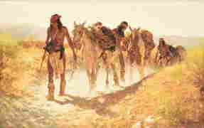 HOWARD TERPNING (American b. 1927) A GICLEE CANVAS, "Plunder from Sonora," 2003, (1 of 15)