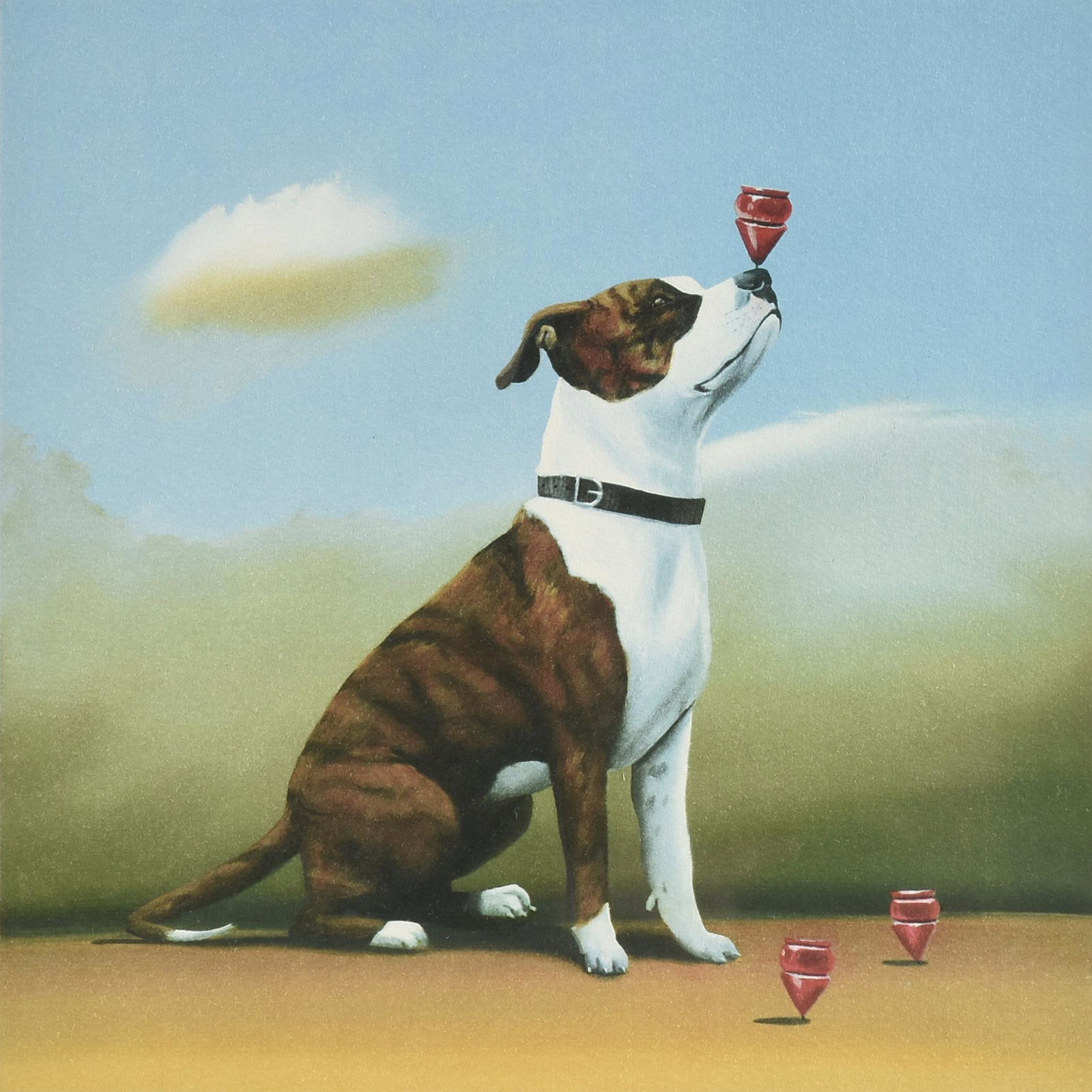 ROBERT DEYBER (American 1955-2021) THREE PRINTS, "Top Dog, "The Think Tank," AND "Like Moths to a (1 of 17)