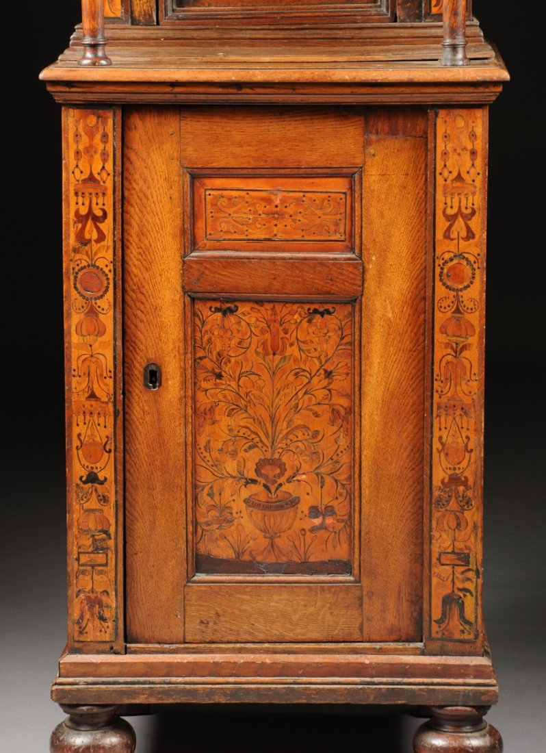 A CONTINENTAL VARIOUS FRUITWOOD INLAID INTARSIA WALNUT - 3