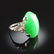 A PLATINUM, CHINESE 'A' JADEITE JADE, AND DIAMOND - 2