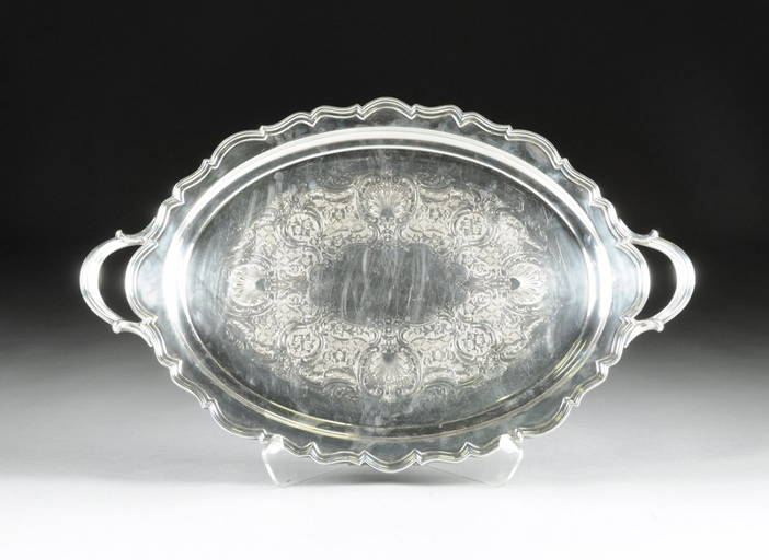 A Reed & Barton Silver Plated Serving Tray, Provincial