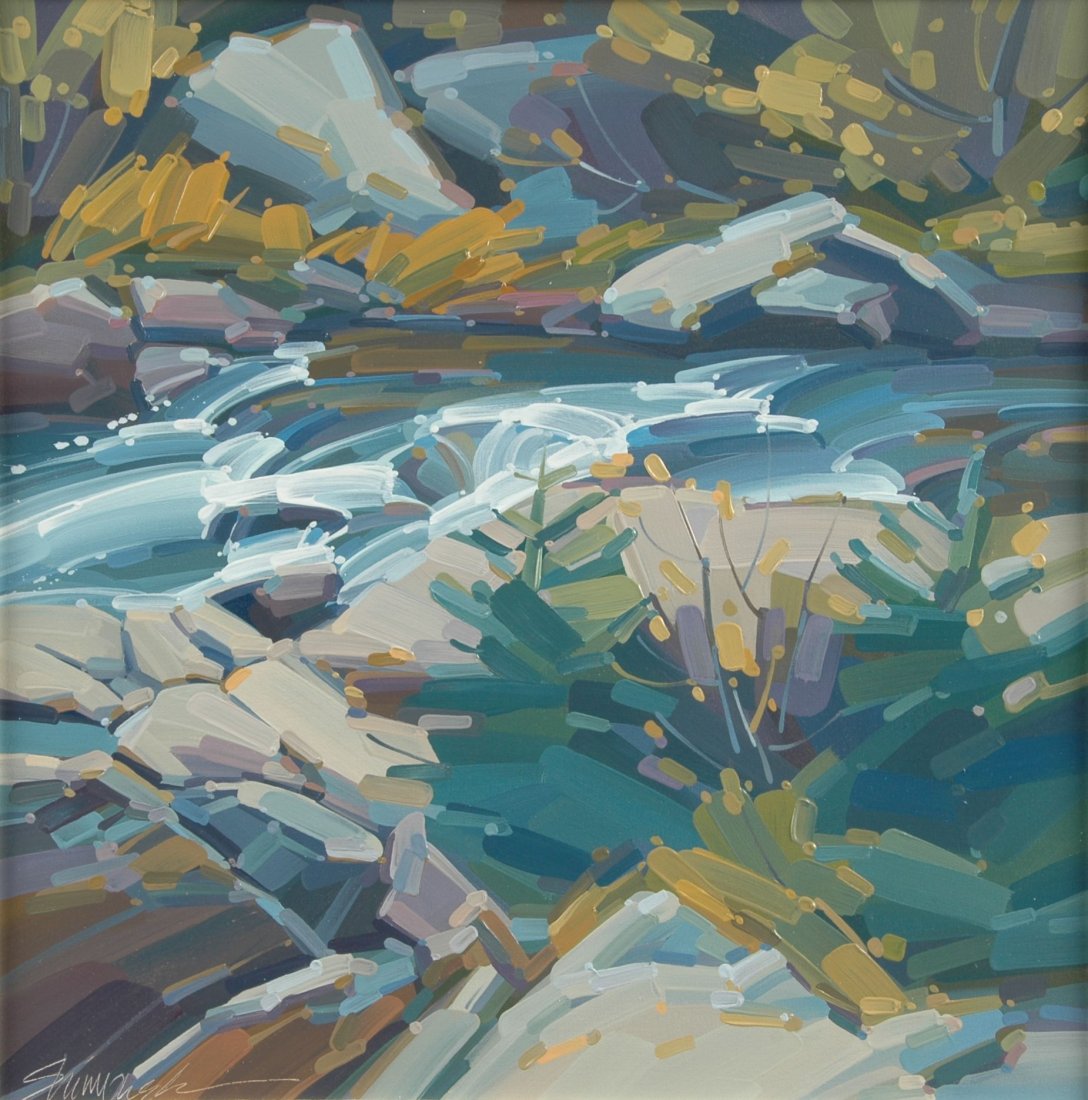 MICK SHIMONEK (American 20/21st Century) A PAINTING, "T (1 of 6)