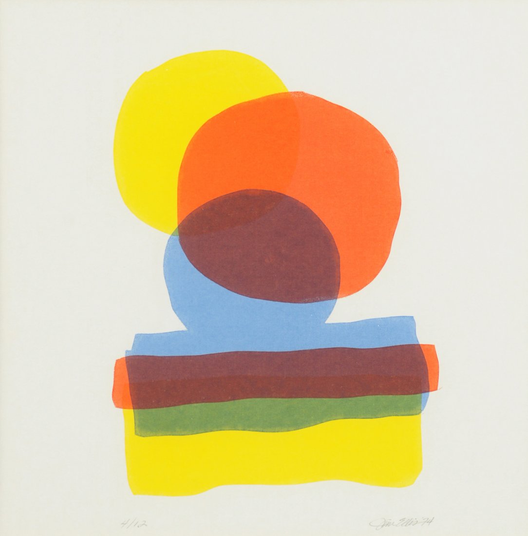 JIM ELLIS (American 20th Century) A LITHOGRAPH, "Color  (1 of 6)
