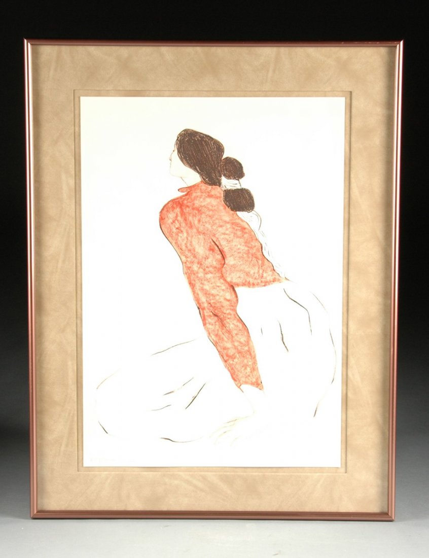 R.C. GORMAN (American 1932-2005) A LITHOGRAPH, "Mourlot (1 of 8)