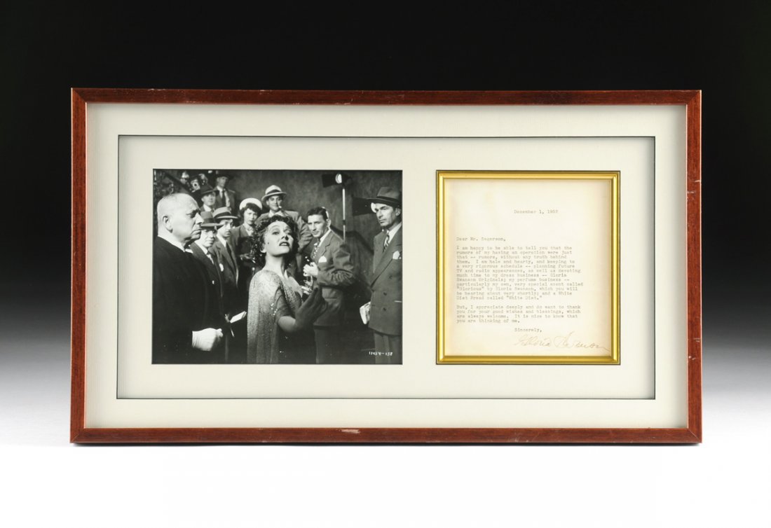 SIGNATURE CARD SIGNED GLORIA SWANSON (American (1 of 5)