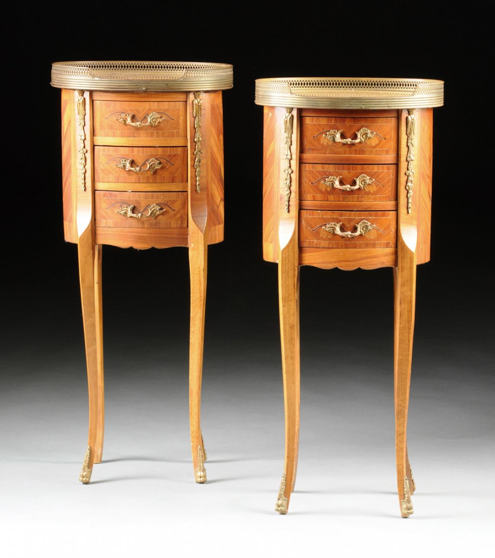 A FINE PAIR OF LOUIS XV STYLE GILT METAL MOUNTED (1 of 1)