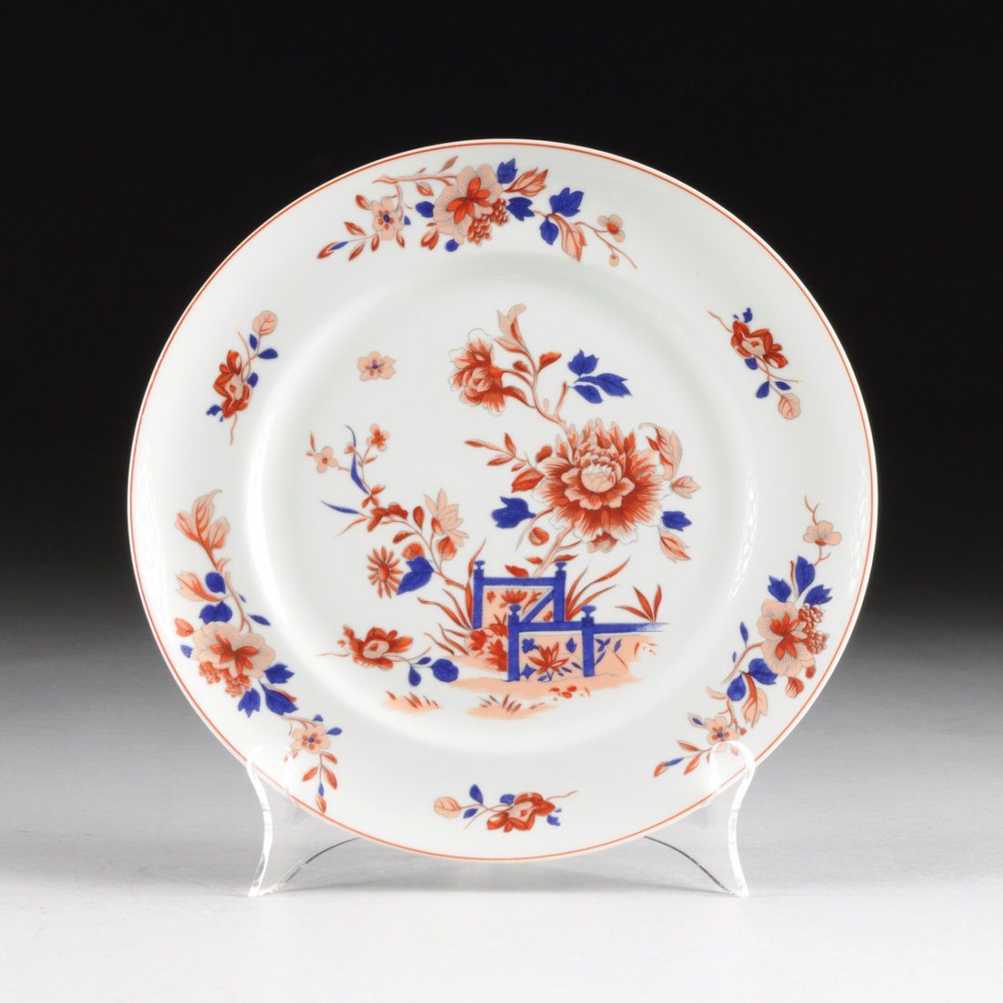 A SET OF NINE MOTTAHEDEH IMARI STYLE FLORAL DECORATED (1 of 4)