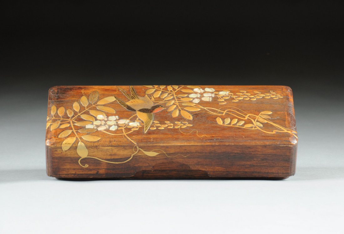 A JAPANESE PARCEL GILT AND MOTHER-OF-PEARL MOUNTED (1 of 7)