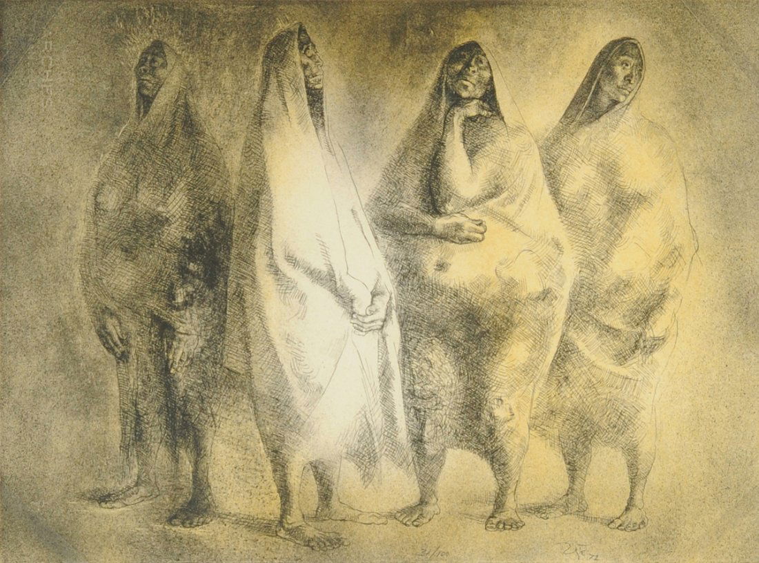 FRANCISCO ZÚÑIGA (Mexican 1912-1998) A LITHOGRAPH, (1 of 10)