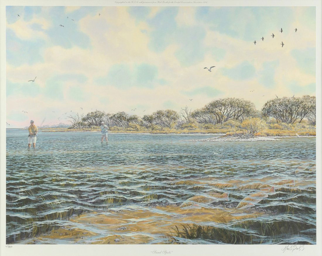 HERB BOOTH (American/Texas b. 1942) A LITHOGRAPH, "Sand (1 of 10)