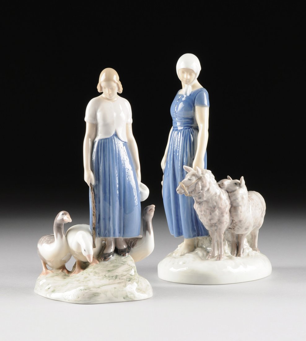 A COLLECTION OF TWO BING & GRONDAHL (B&G) POLYCHROME (1 of 10)