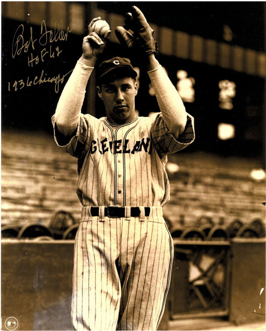 A GROUP OF AUTOGRAPHED PHOTOGRAPHS OF THREE BASEBALL (1 of 4)