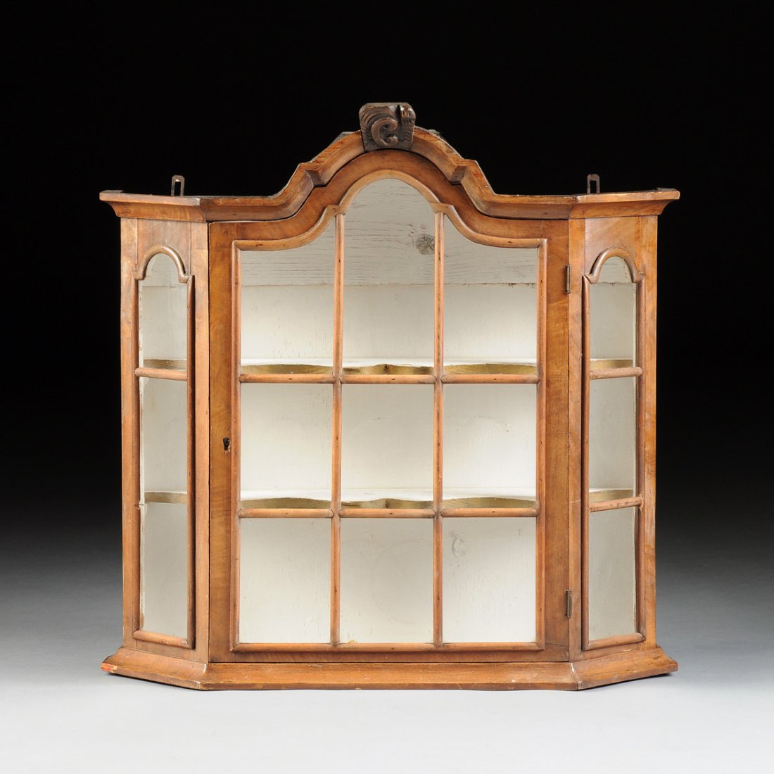 A DUTCH BAROQUE STYLE CARVED WALNUT HANGING WALL (1 of 8)