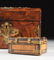 TWO VICTORIAN BRASS MOUNTED BURLWOOD BOXES, ONE BY - 4
