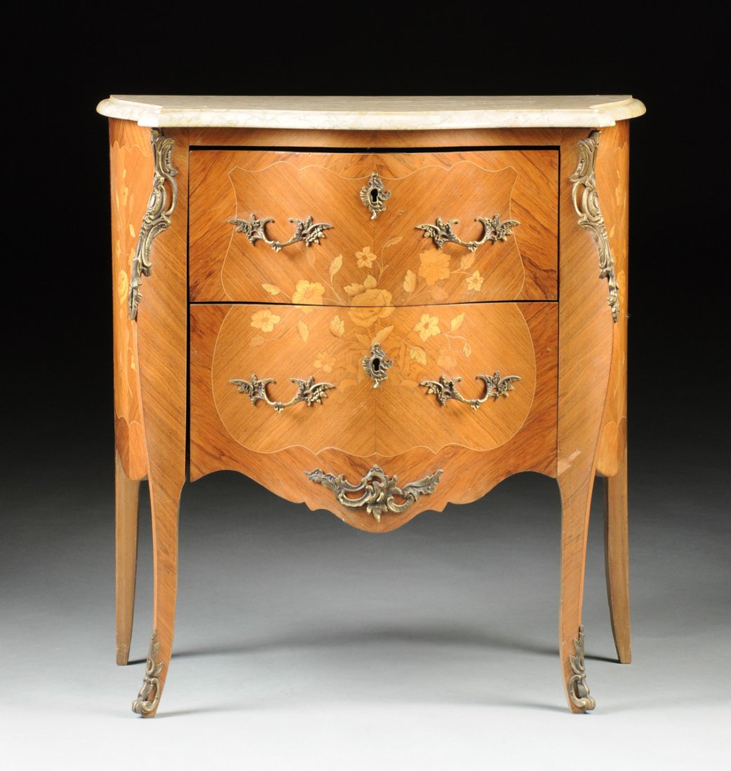 A LOUIS XV STYLE MARBLE TOPPED AND GILT BRONZE MOUNTED (1 of 10)