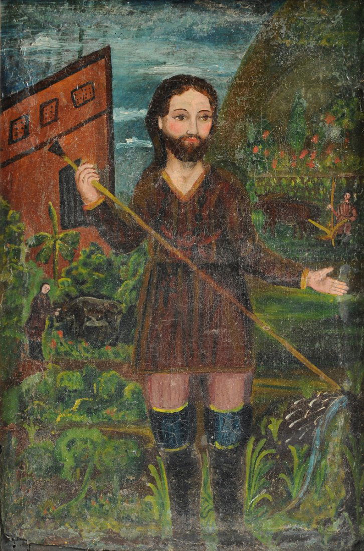 SPANISH COLONIAL SCHOOL (18th Century), A PAINTING, (1 of 10)