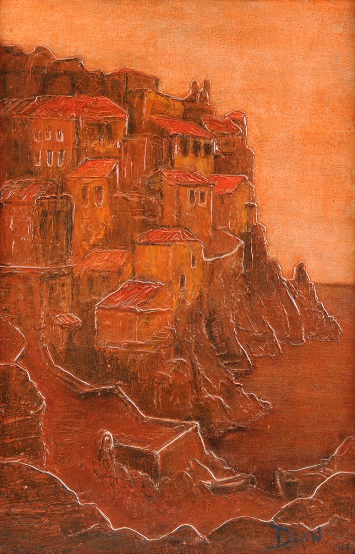 PETER DEAN (American, 1934-1993) A PAINTING, "Coastal (1 of 10)