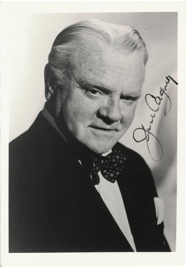 TWO JAMES CAGNEY AUTOGRAPHED BLACK AND WHITE (1 of 2)