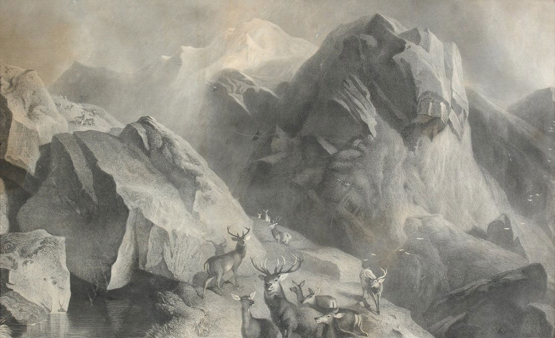 SIR EDWIN LANDSEER (British 1802-1873) A MEZZOTINT (1 of 6)