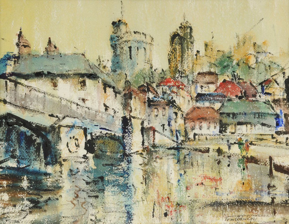 BRITISH SCHOOL (20th Century), A PAINTING, "Tomals (1 of 10)