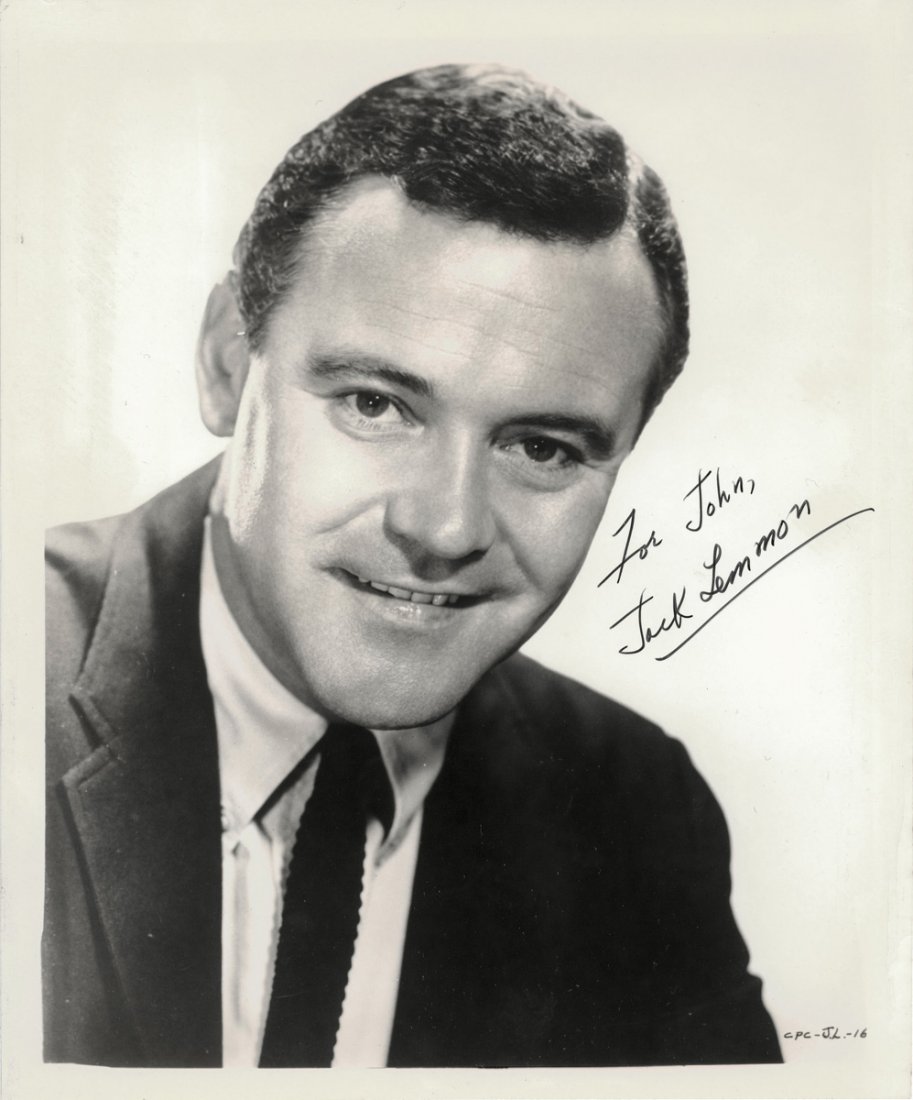 TWO JACK LEMMON AUTOGRAPHED AND INSCRIBED 8" X 10" (1 of 2)
