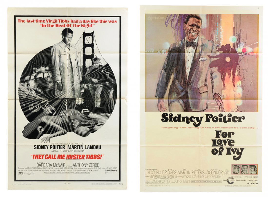 A GROUP OF SIDNEY POITIER MOVIE MEMORIBILIA (1 of 10)