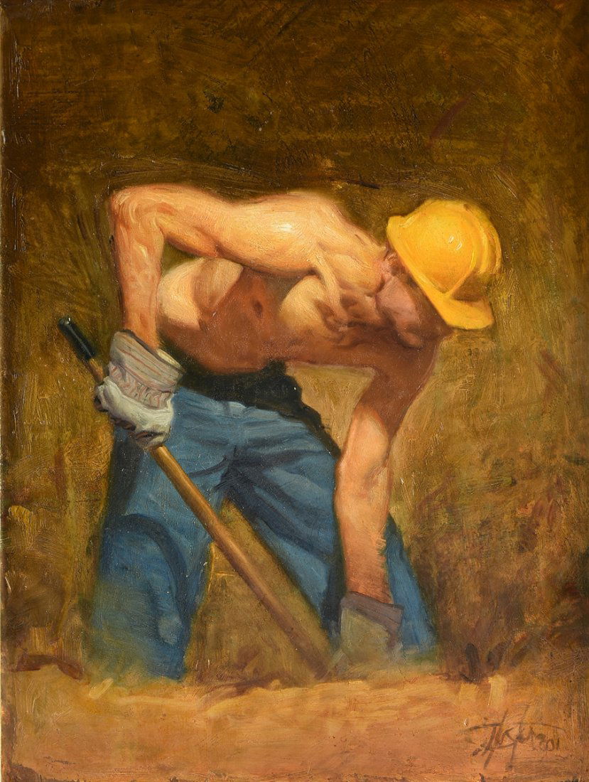 STEVE HUSTON (American 21st Century) A PAINTING, "Study (1 of 10)