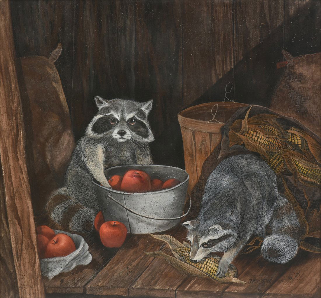 JAMIE CARTER (American 20th Century) A PAINTING, "Red (1 of 10)