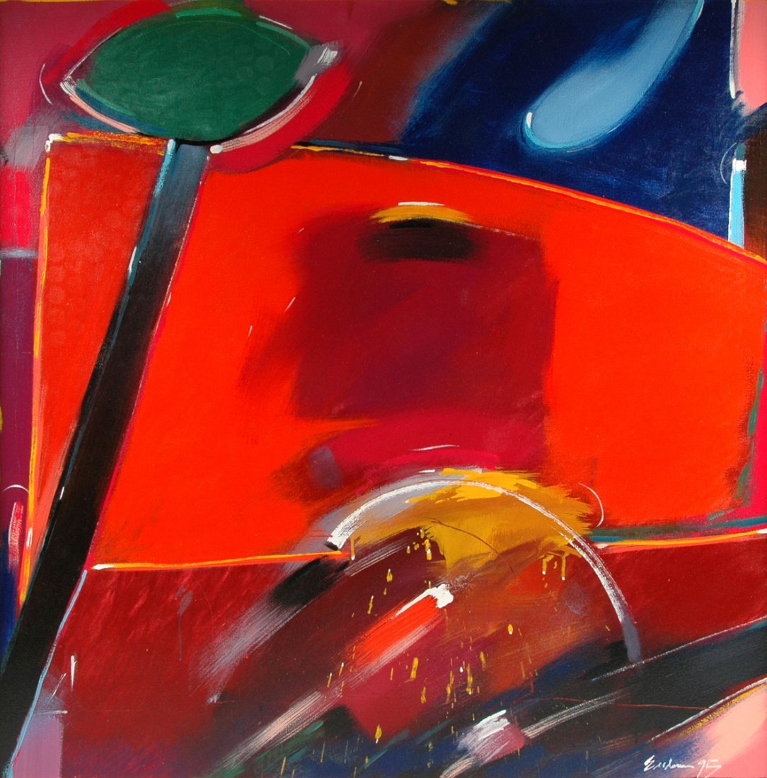 DARRYL ERDMANN (American b. 1951) A PAINTING, "Red," (1 of 7)