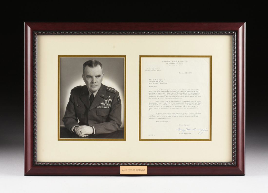 BRIGADIER GENERAL ANTHONY C. MCAULIFFE (1898 - 1975), A (1 of 9)