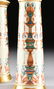 A PAIR OF LENOX PARCEL GILT AND POLYCHROME ENAMELED - 3