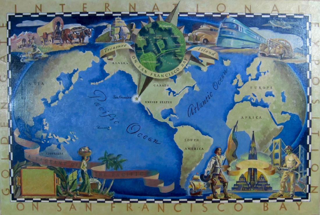 1939 Golden Gate International Exhibition Illustration (1 of 7)