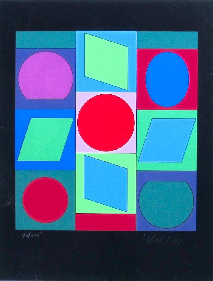 Victor Vasarely pencil signed serigraph #2 (1 of 2)