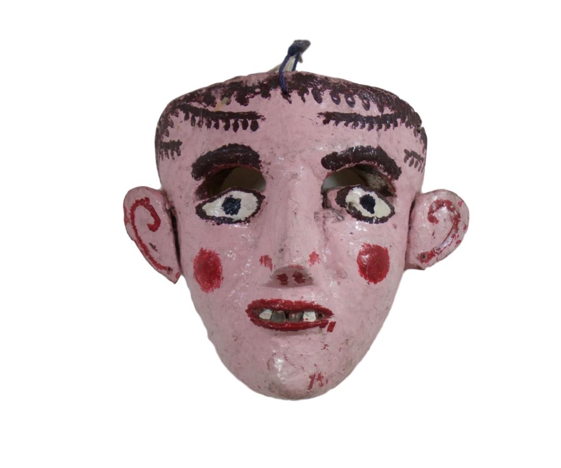 Mexican mask, pink face (1 of 3)