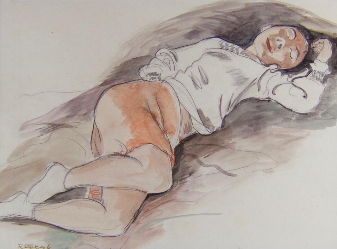 Figurative drawing by Ralph Stackpole (1 of 2)