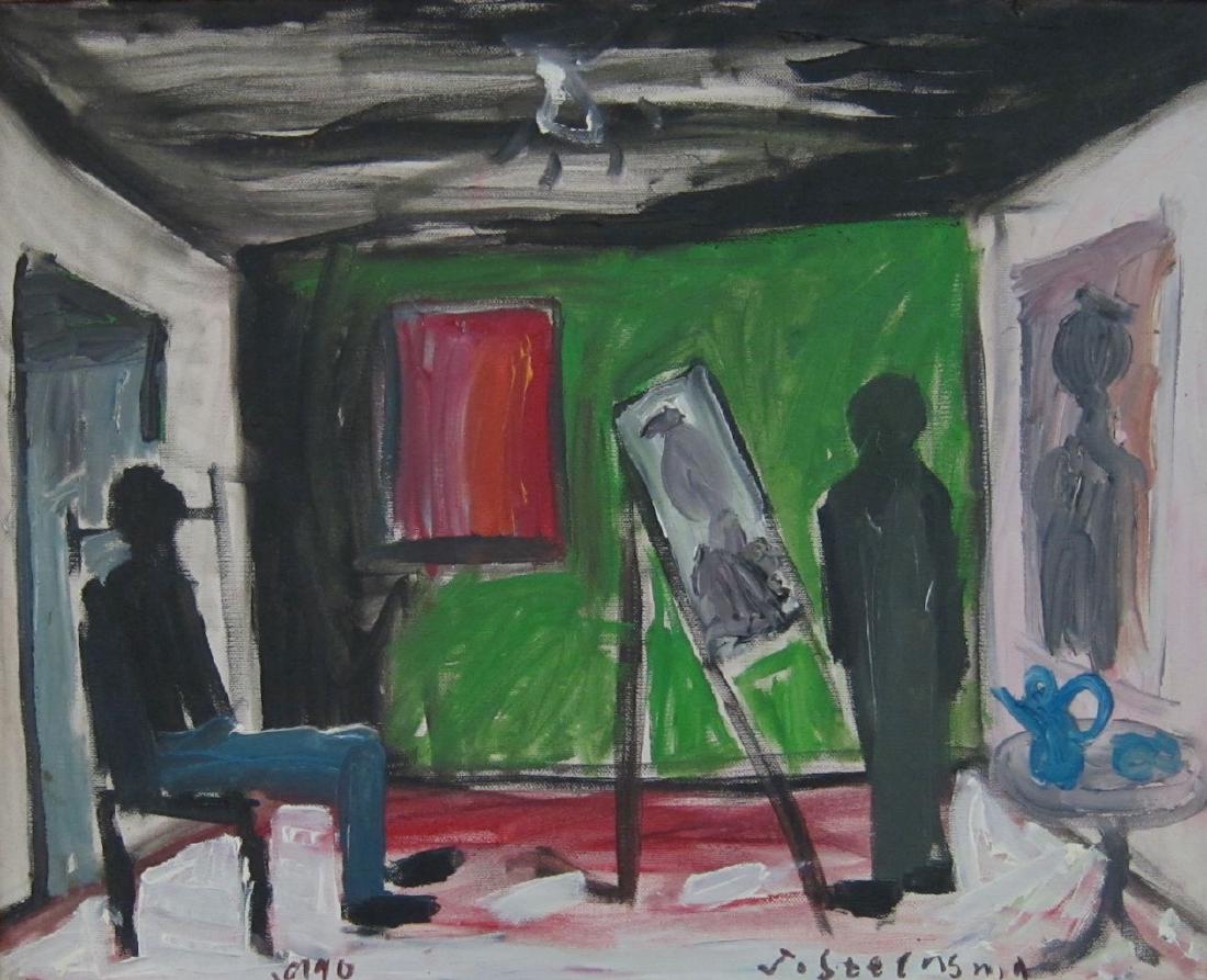 Jay Steensma, Artist in his Studio (1 of 3)