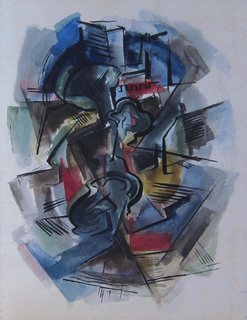 Jay DeFeo watercolor on paper (1 of 4)