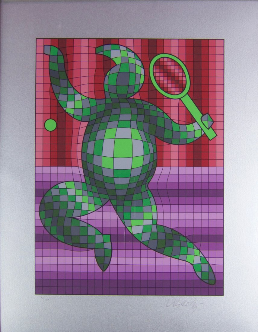 Victor Vasarely - Tennis Player (1 of 2)
