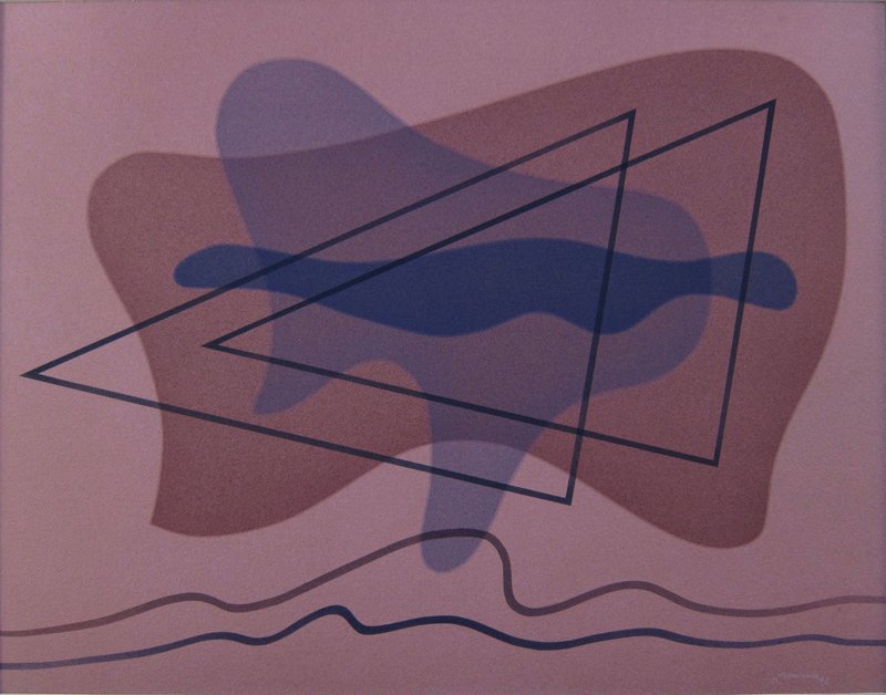 Raymond Jonson Modernist Watercolor 1942 (1 of 7)