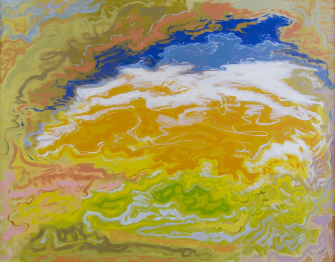 William B. Owen Jr. Abstract Painting -'Involvement' (1 of 2)
