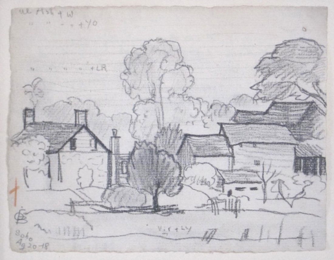 Oscar Bluemner American Modernist Drawing - Soho Aug 20 (1 of 4)