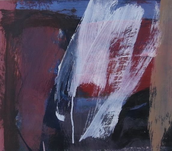 Donald Kunz, 1960, abstract expressionist: Don Kunz (Donald Kunz) Untitled – Abstract expressionist painting Oil on paper c.1960’s 11 ¾” x 13 ¼” sight size, 19” x 20 ¼” overall In contemporary frame under UV plexiglass From an P