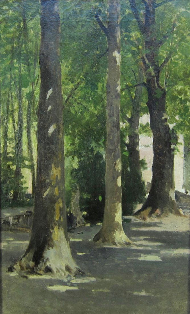Achille Formis Befani, Sunlit Trees (1 of 5)