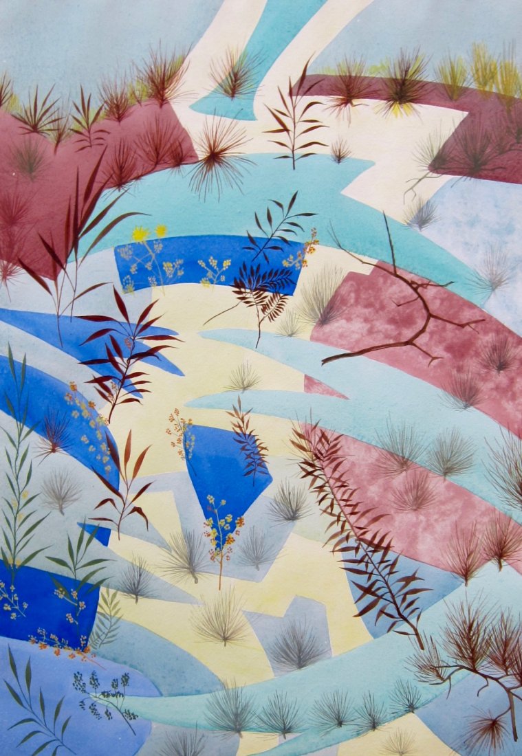 Sidney Loeb, abstract plant forms (1 of 5)