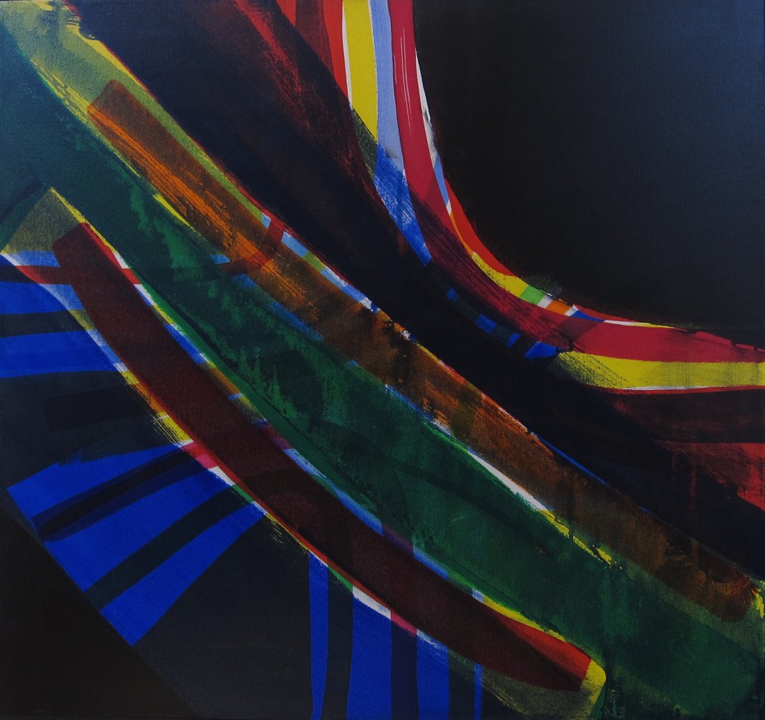 Luis Gutierrez, Abstract Expressionist Oil Painting (1 of 2)