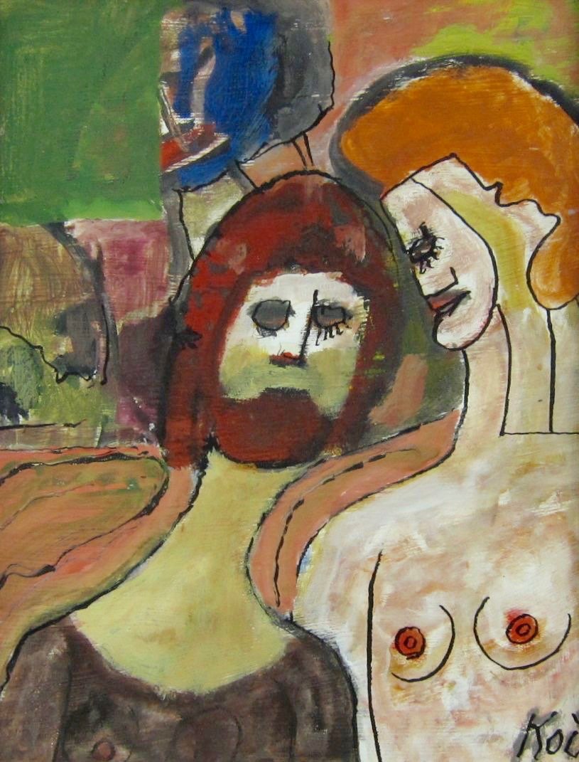 Frank Koci, Two standing figures (1 of 3)