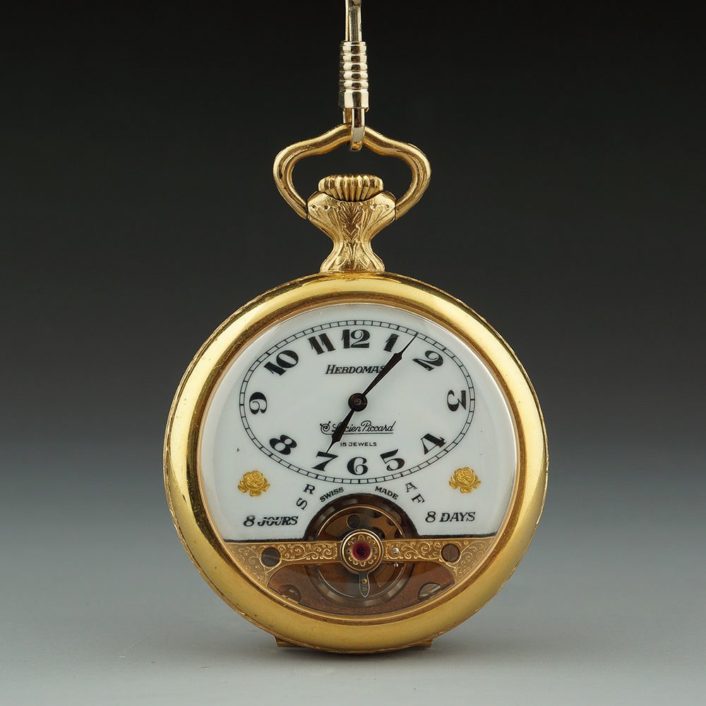 HEBDOMAS 8 DAY 8 HOUR POCKET WATCH Sep 09, 2013 Bally Auction in CA